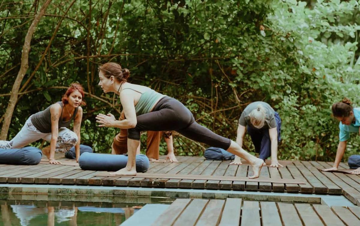 Sophie Liebert at Ulpotha Yoga Retreat