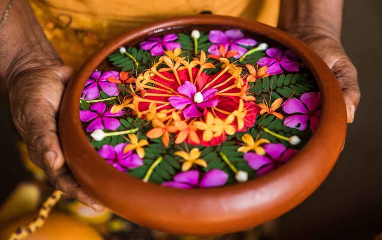 Flower bowls at Ulpotha